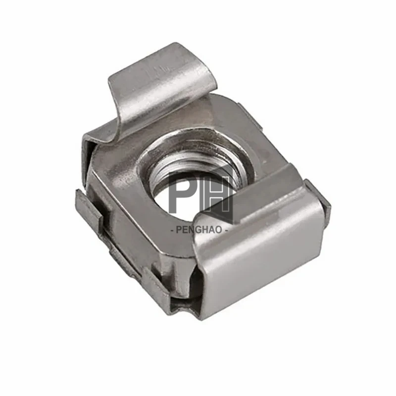 Durable Stainless Steel Cabinet Metal Nuts Manufacturer Cage Iron Clip Caged Square Rack Mount OEM M4 M5 M6 M8 Cage Nut