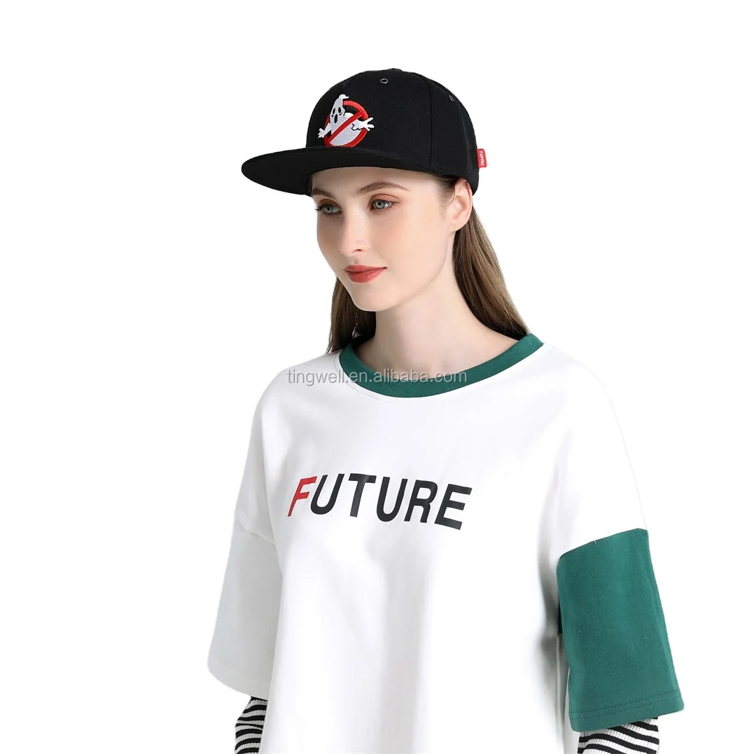 Tingwell 5 Panel хип-хоп черные пользовательские Snapback Кепка с вышивкой для