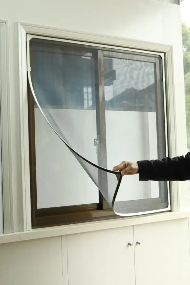 Adjustable DIY fiberglass mesh window screen net kit anti bugs flies mosquito