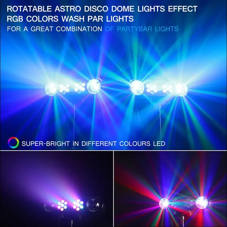 LED Party Lighting RGB 3IN1 Par LED Stage light set for home Light