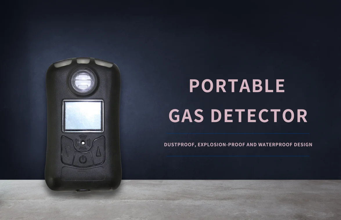 Portable single gas detector CE ATEX certificate gas detector manufacturer  H2S  gas leak detector