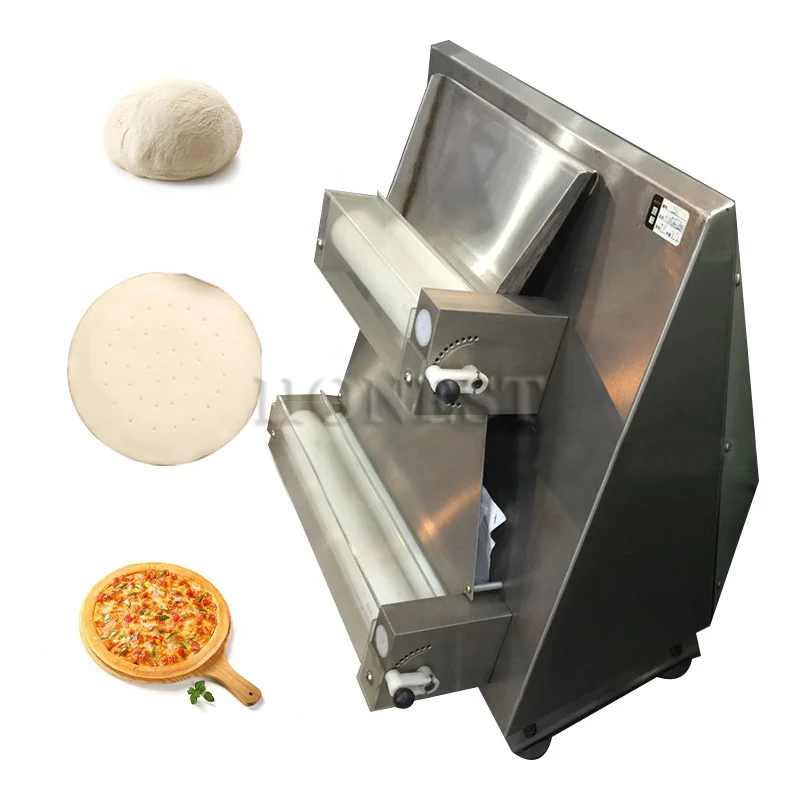 Easy Operation Pizza Dough Press Machine Electric / Dough Pressing Machine / Horizontal Dough Press Machines