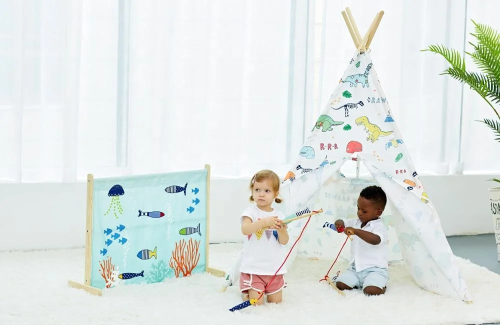 Индийский вигвам для дома и улицы оптом, палатка для детей, Детский Игровой домик, вигвам динозавр