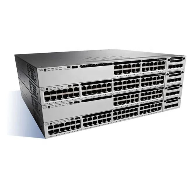HOT-SALE Cis co Catalys t 3850 24 Port 10G Fiber Switch IP Base WS-C3850-24XS-S