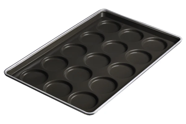 15 Cups Non stick Aluminized Steel Burger Bun Baking Pan