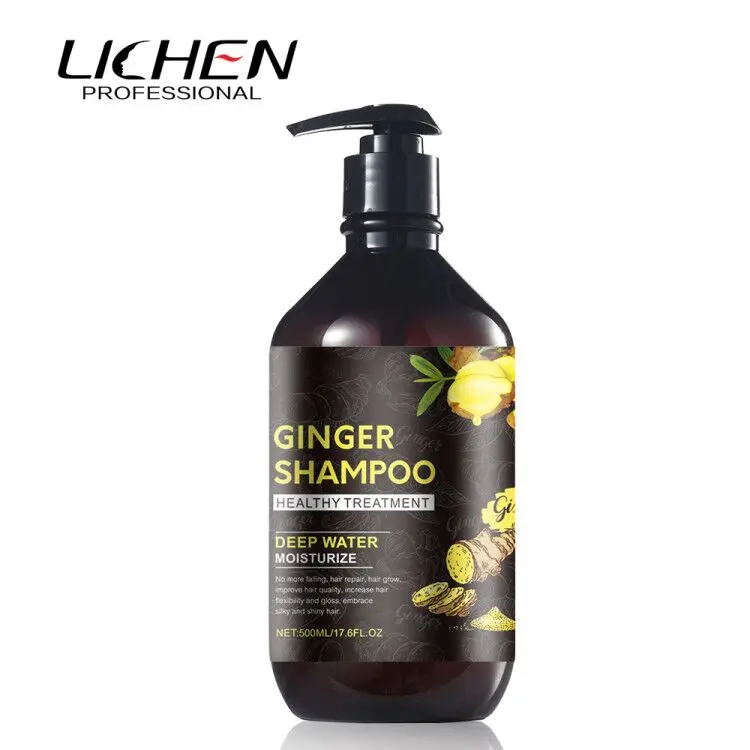 2019 Free Sample Organic 500ML Ginger Anti Hair Loss Shampoo For Unisex