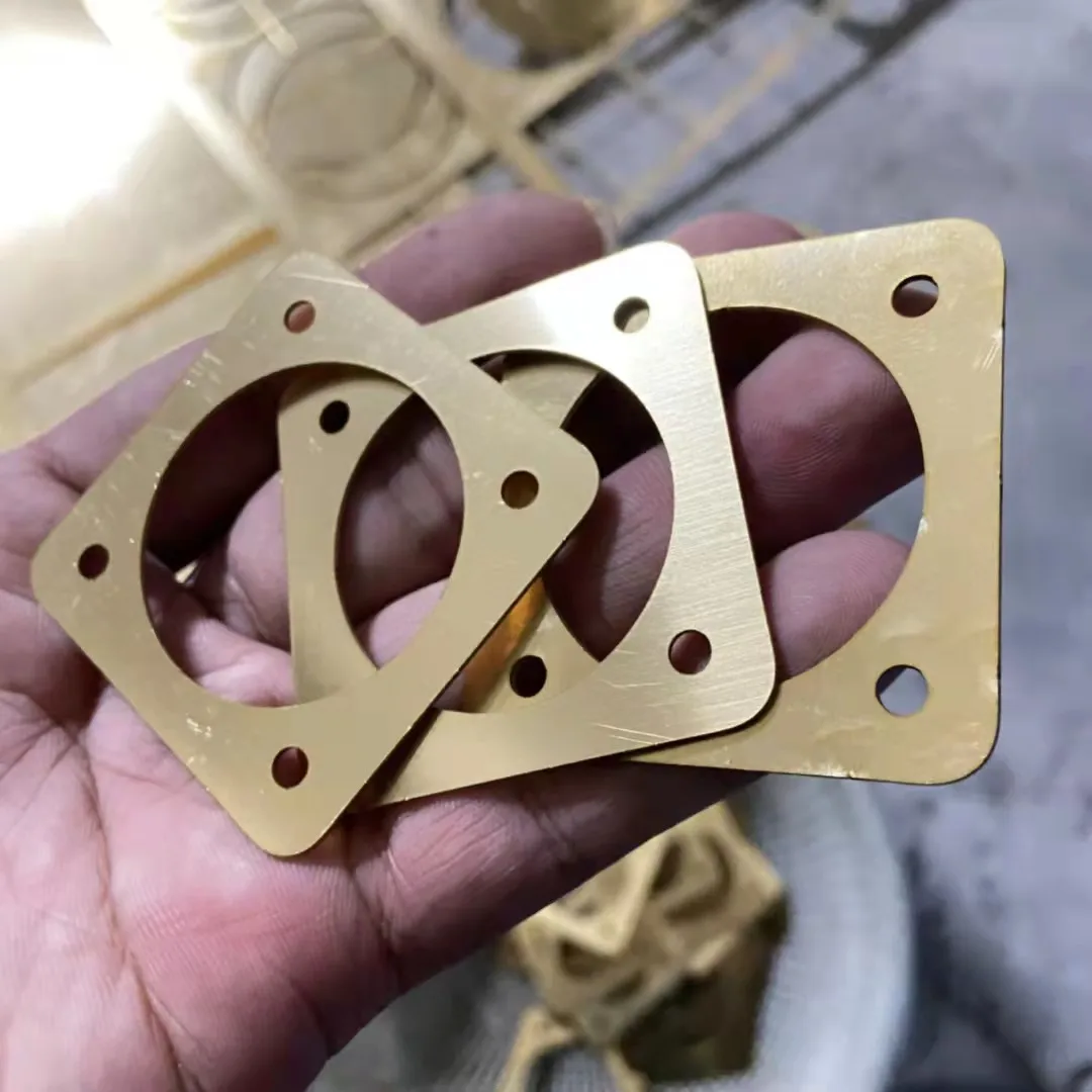 metal sheet brass plate shim laser cutting brass metal sheet with laser cutting service