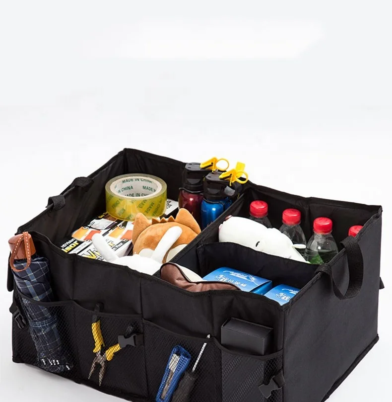 factory direct sales car organizer box car storage trunk black oxford large capacity storage bag