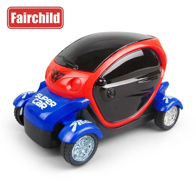 Light Stunt Toy Car Toys Truck with Light Music Electric Toy Car Rolling Car 3D for Kids Plastic Color Box Unisex ABS 120PCS/CTN