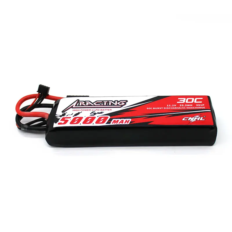 Cnhl 11 1 v 5000mah 3s 30c lipo батарея с traxxas trx разъем для радиоуправляемого автомобиля