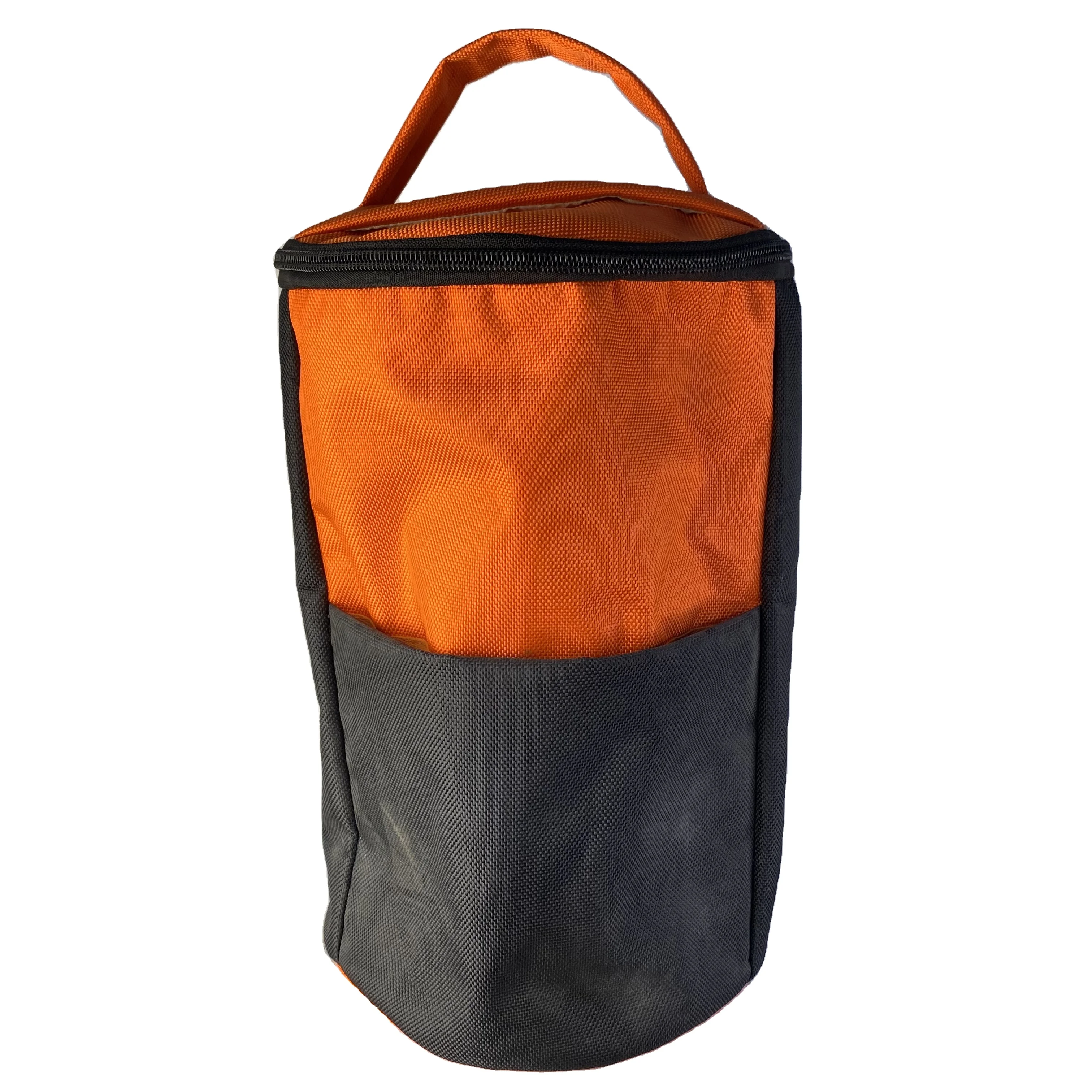 Custom Waxed Canvas Picnic Bottle Cooler Bag Insulated Wine Cooler Bag for Travel