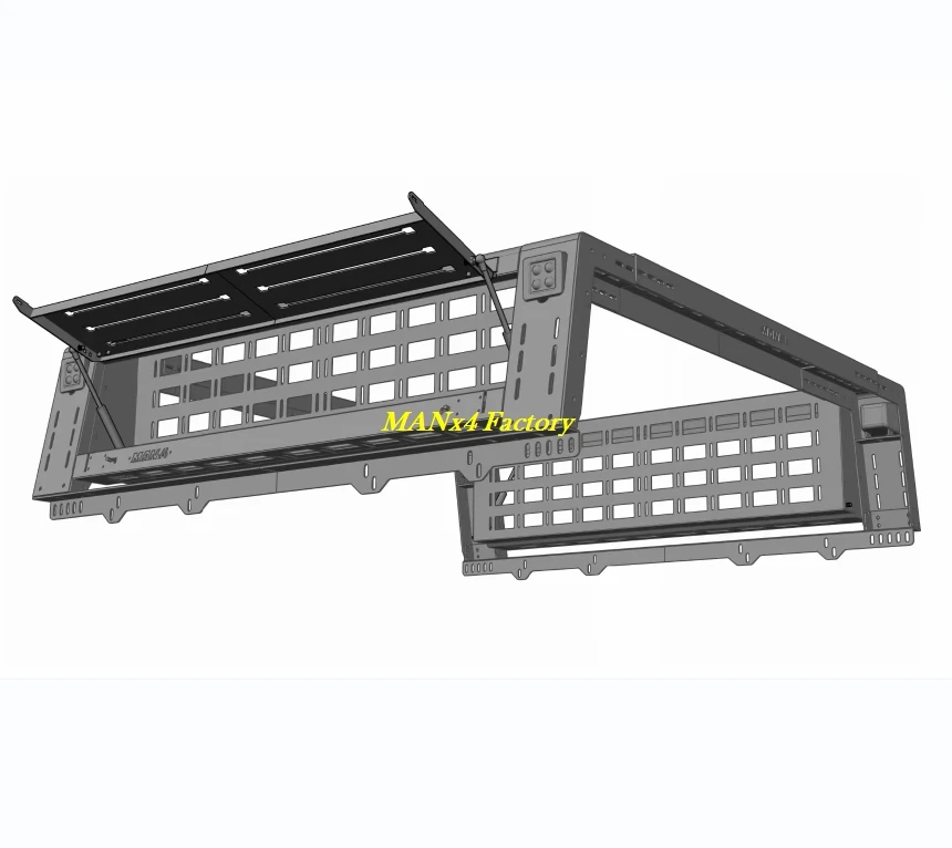 New Design Pickup Roll Bar Universal Bed Rack For Pickup Truck With Side Boxes