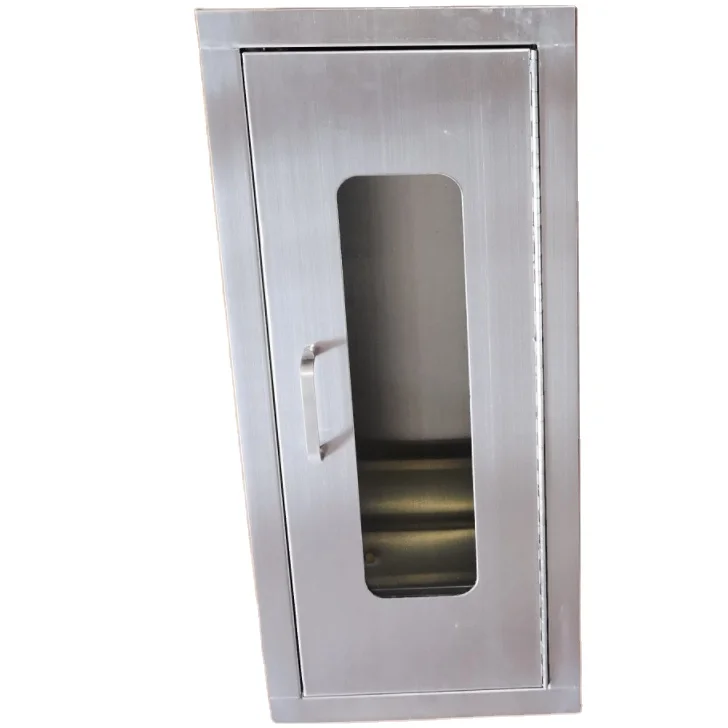 Stainless steel SUS 304 Fire extinguisher 6kg cabinet Fire fighting cabinet for extinguisher 4kg 6kg 9kg 12kg