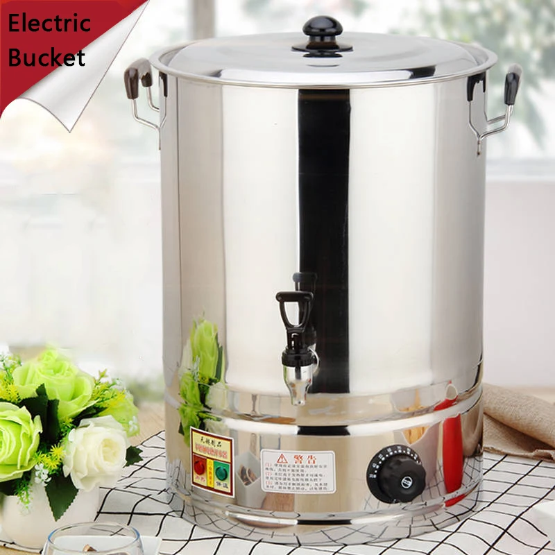 70L Stainless Steel Large Capacity Electrical Insulation Water Barrel Water Bucket For Boiling Drink Dispensers straight sealed