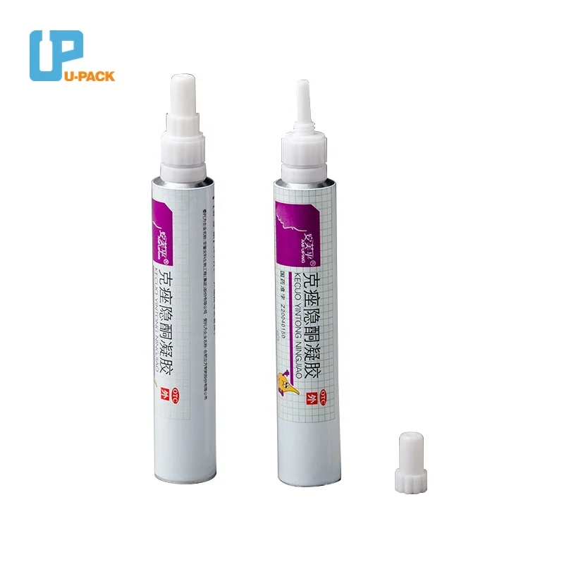 Full Container Pharmaceutical Aluminum Tube Anti-itch Cream Packaging 10g 15g 20g Ointments Medicine Collapsible Tubes