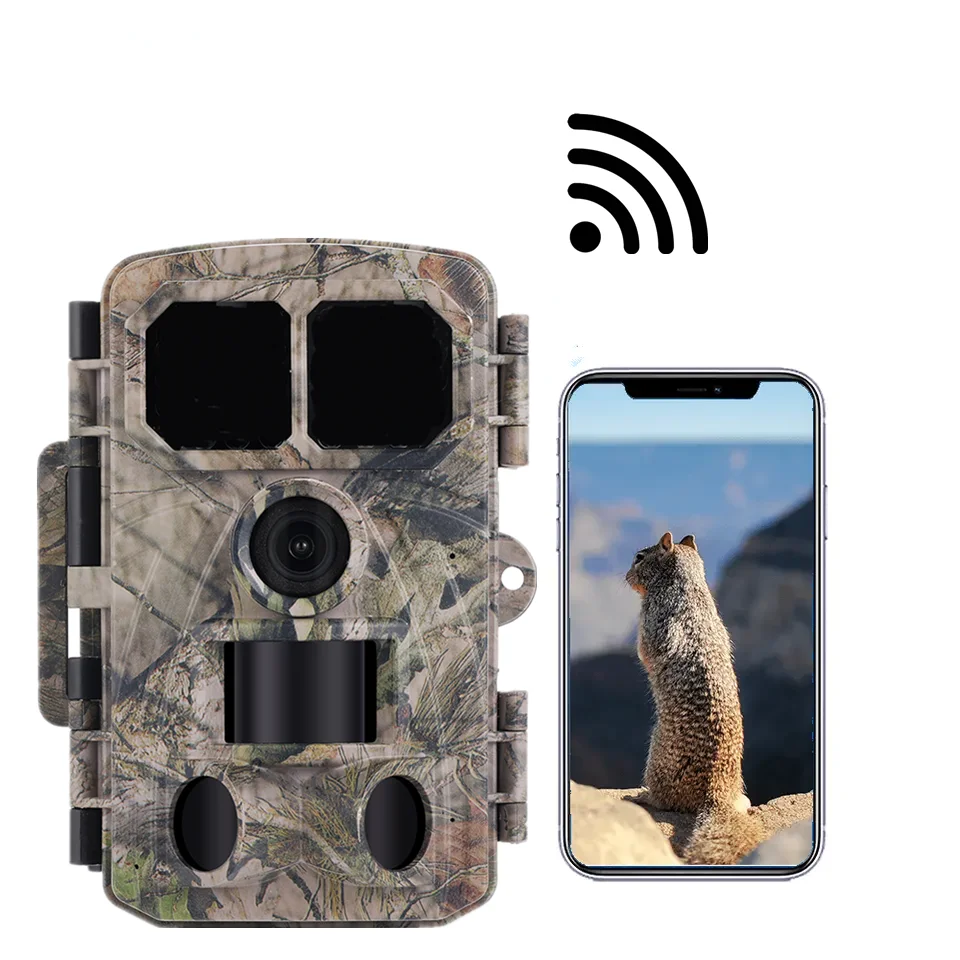 T680W 4K 48MP WIFI Bluetooth Hunting Trail Camera with Night Vision and Waterproof ip65