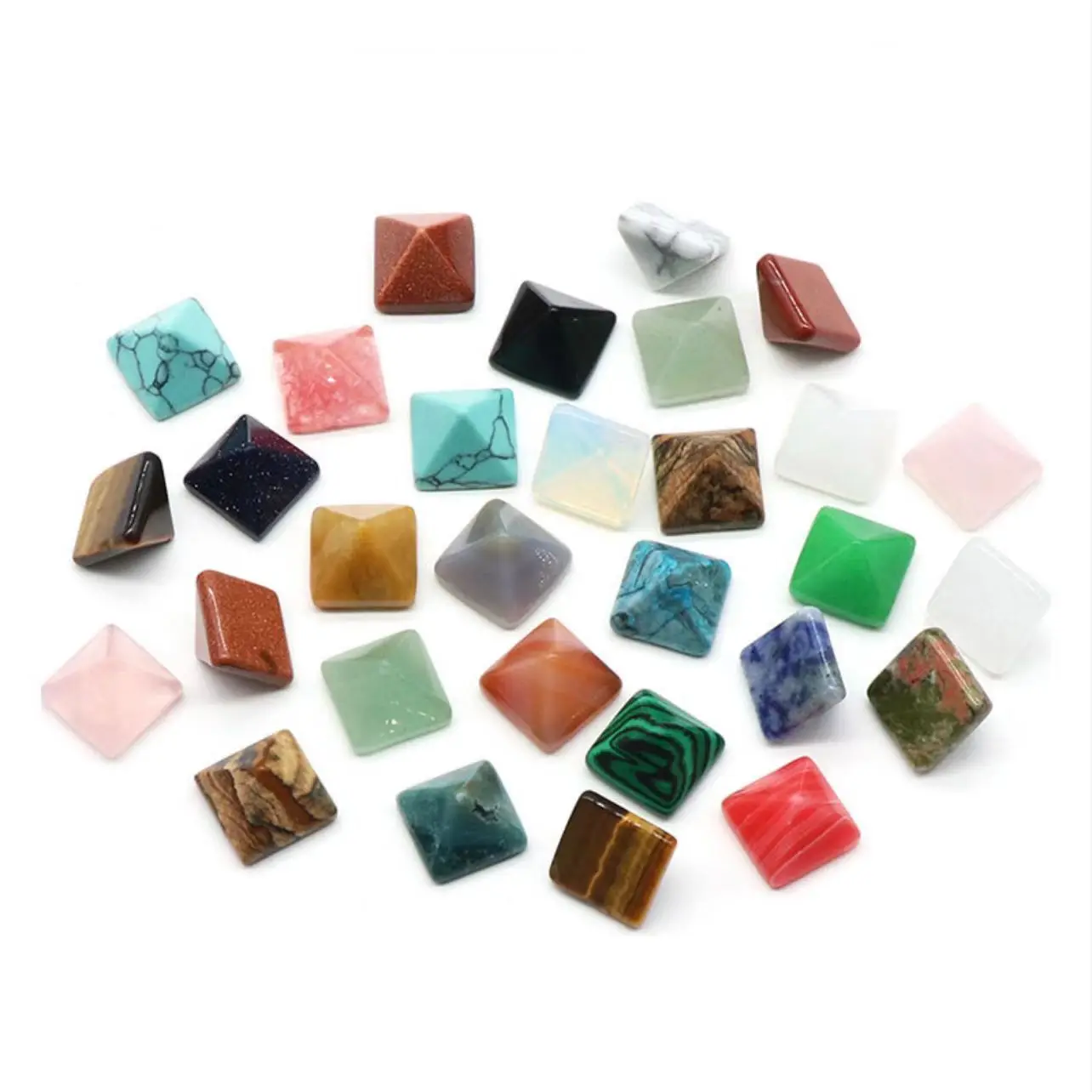 Hot Sale Wholesale Bulk Natural Crystal Semi Precious Gemstone Various Materials Orgone Pyramid Energy