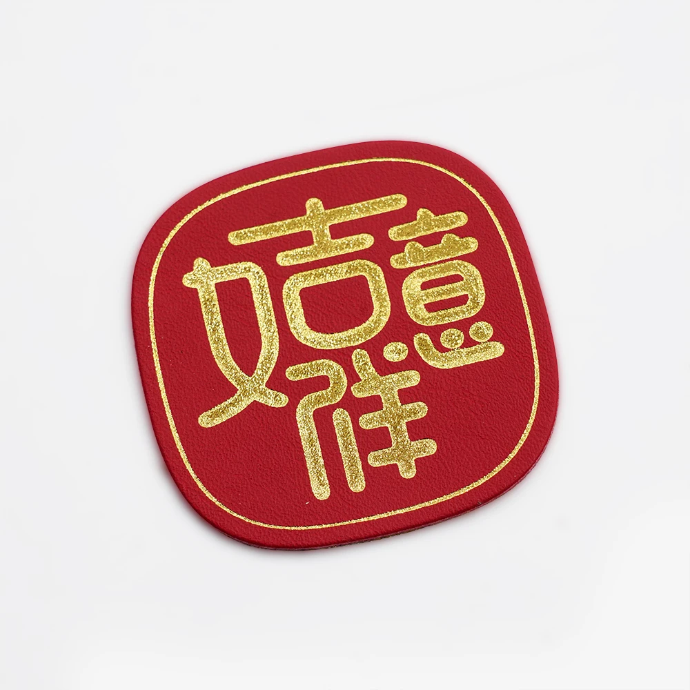 Custom Brand Logo Jeans Pu Leather Labels Sew On Embossed Garment Leather Patch Tag For Clothing
