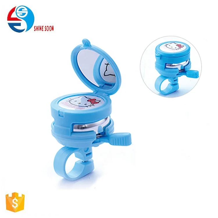 Mini Bicycle Bike Bell Kids Bike Ring Bell With Mini Mirror Alloy Ding Dong Lovely Bike Bicycle Bell