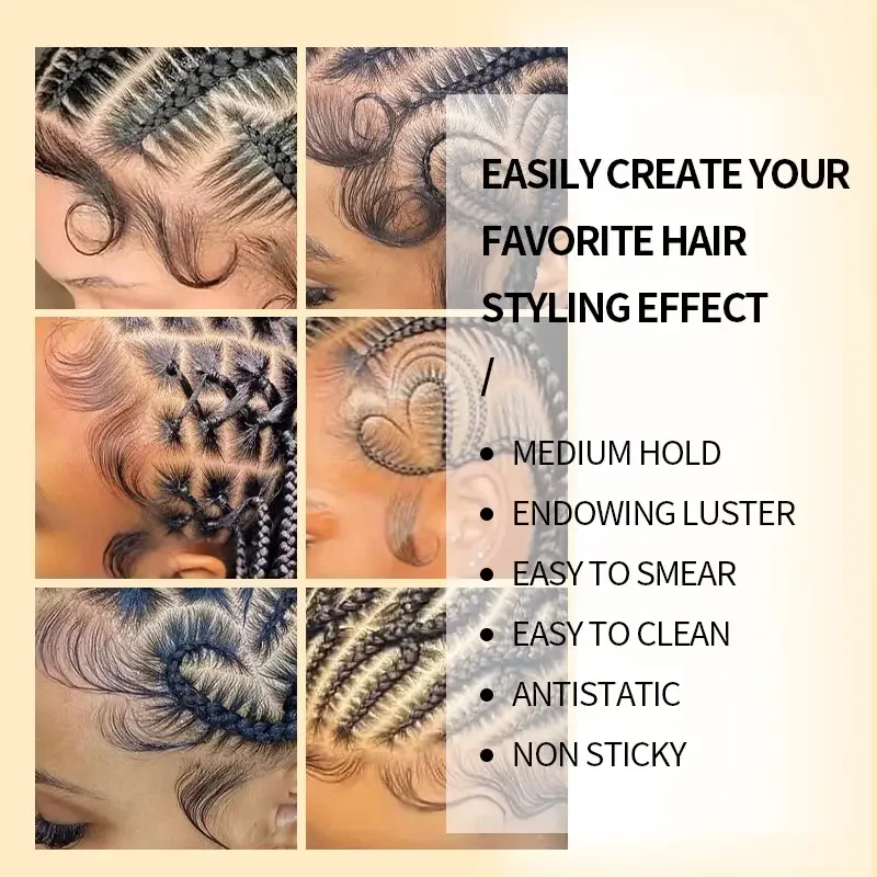 KORMESIC OEM organic wholesale vendor custom strong extra hold pomade hair braid gel for braids