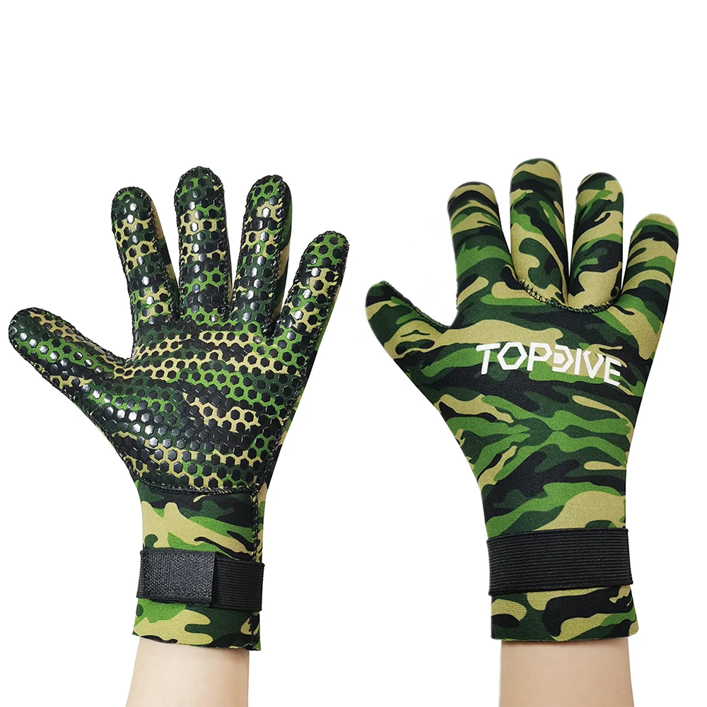 3mm 5mm Neoprene Diving Gloves Spearfishing Gloves Non-slip Anti-cut Wet Kayaking Gloves