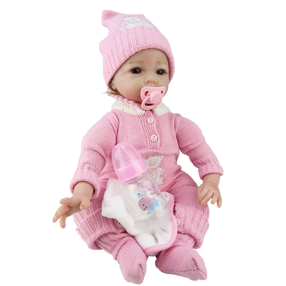 Christmas Gift Reborn Silicone Baby Doll Real Baby Lovely Doll Reborn Baby Dolls For sale