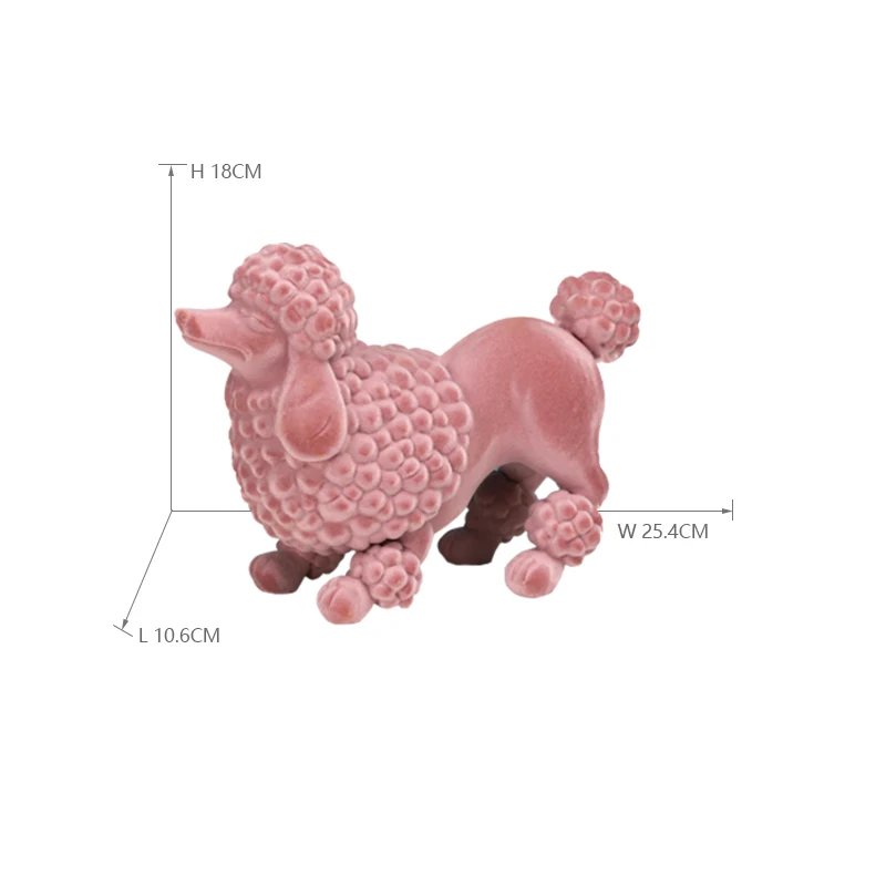 Redeco 2022 Modern Art Animal Sculpture Art French Bulldog High quality Resin Flocked Dog For Home Decoration
