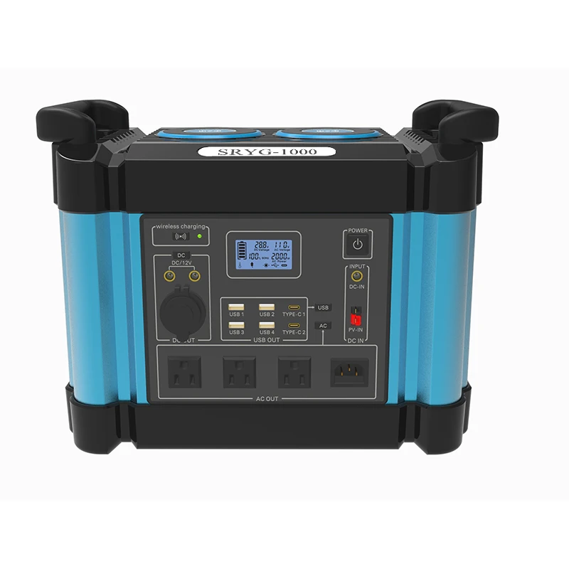 1500W Portable Power Bank Portable Energy Storage Solar Power Generator for Camping Portable Power Station