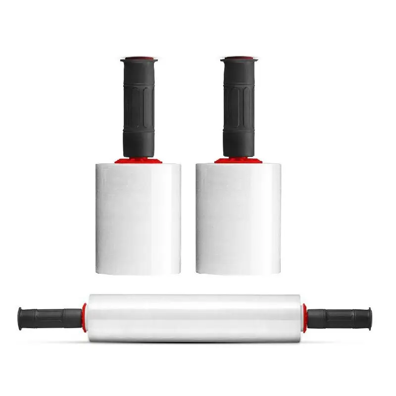 PE Polyethylene  Film with Handle Casting PE Pallet Wrapping Stretch Roll Film