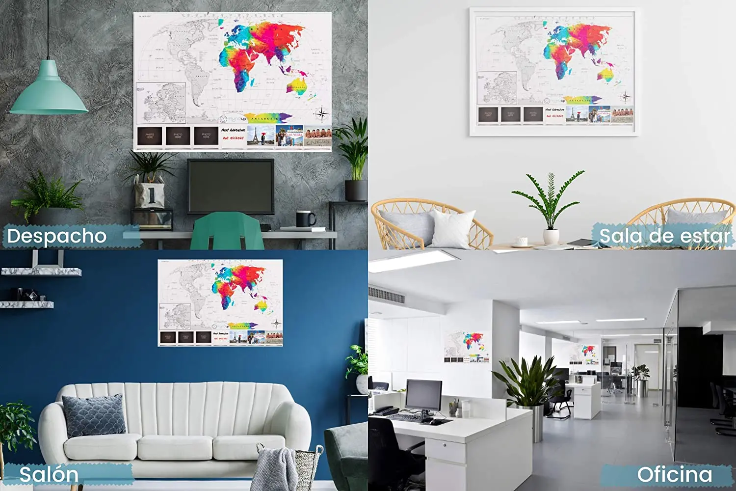 Дорожные по всему миру серебристые и прозрачные акварельные карты мира царапины