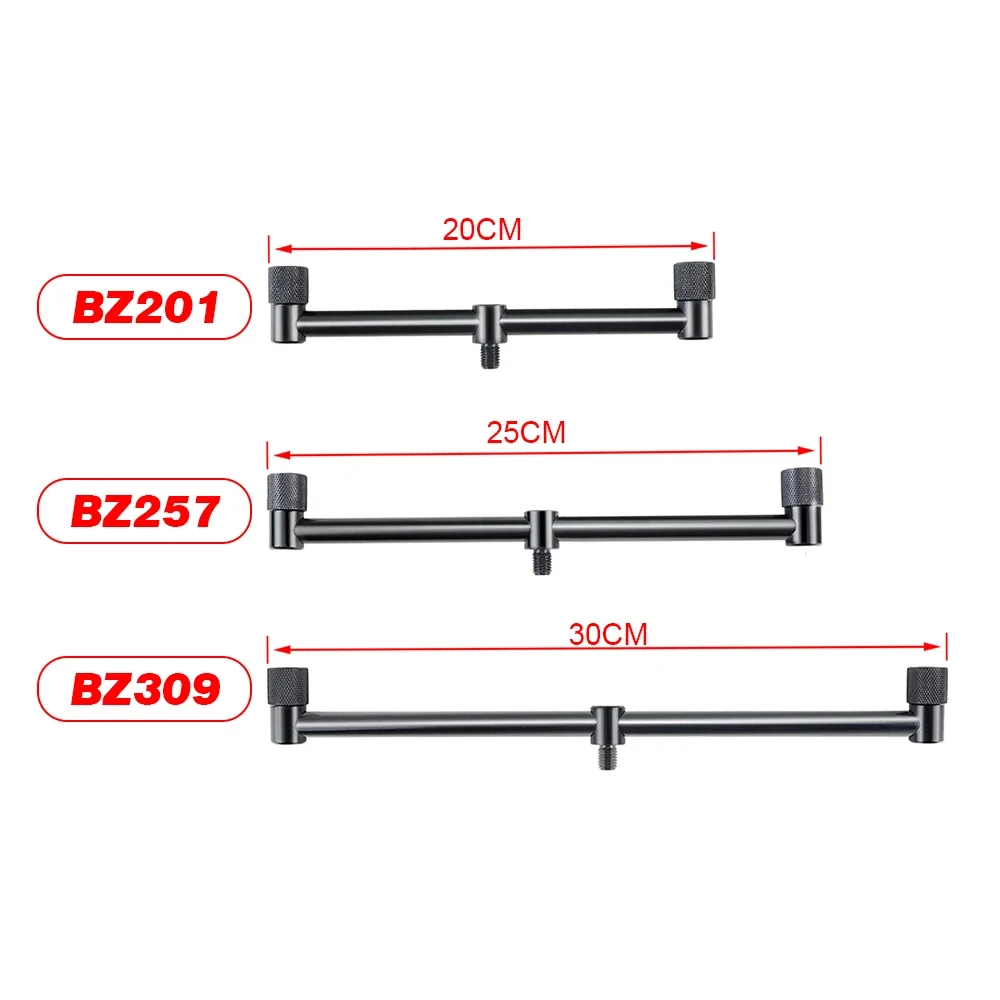 Hirisi Mini Short Black Buzz Bars 20cm 25cm 30cm Carp Coarse Fishing Equipment for 2 Rods