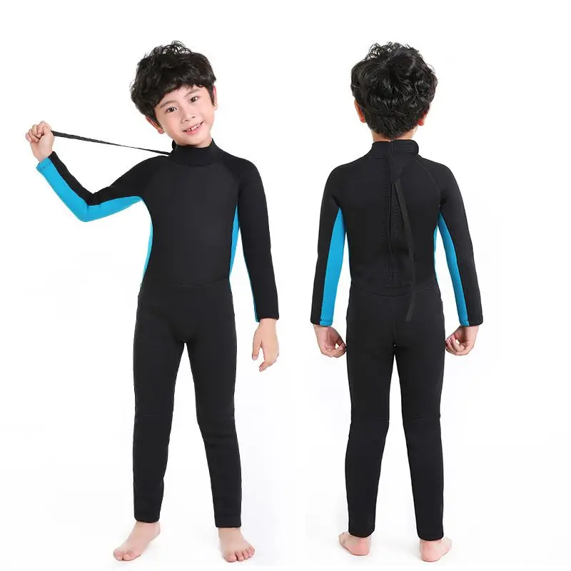 Sea surfing swimming sun protection customized 1.5mm 2.5mm freestyle swimsuit beach children boys girls long diving suit