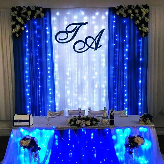 5ft x 10ft Royal Blue Photo Drapes Decoration Birthday Party Baby Shower wedding backdrop curtain stand