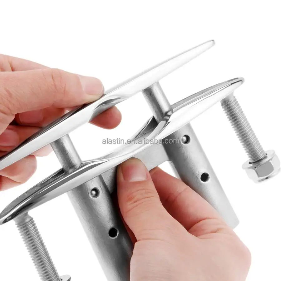 High Quality Mirror Polished Stainless Steel Cleat Marine Oem&Odm Flush Cleat For Boat POWER MARINE Pop Up Boat Cleats