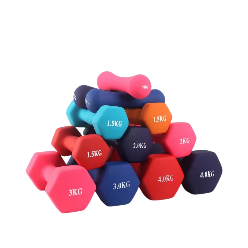 Buy cheap ones online women exercise red dumbbells for gym 2kg set