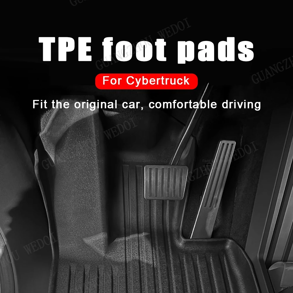 Custom for tesla Accessories 3D tpe Waterproof Car Floor Mats for Tesla Cybertruck trunk mat accessories 2024