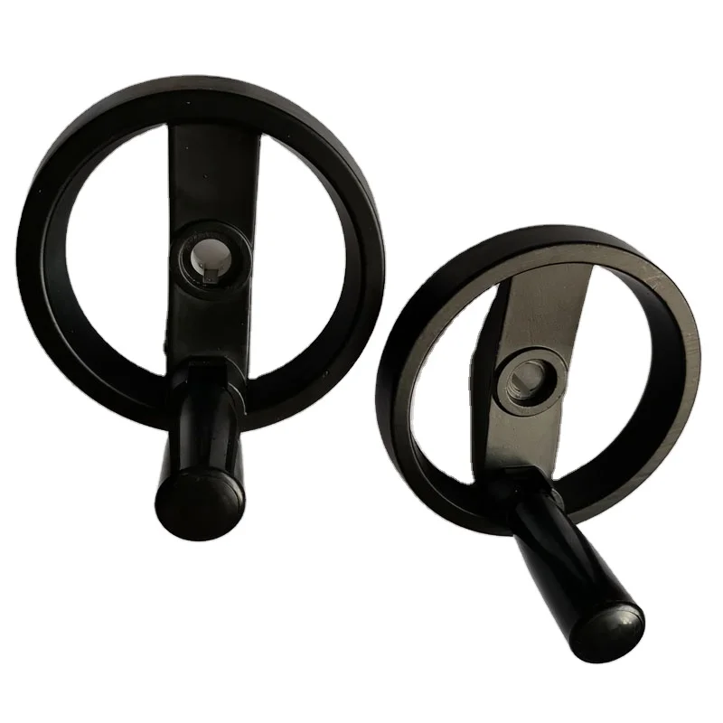 CHINA Sale  Aluminum 2 Spoked handwheel with Retractable handle handwheel D125MM