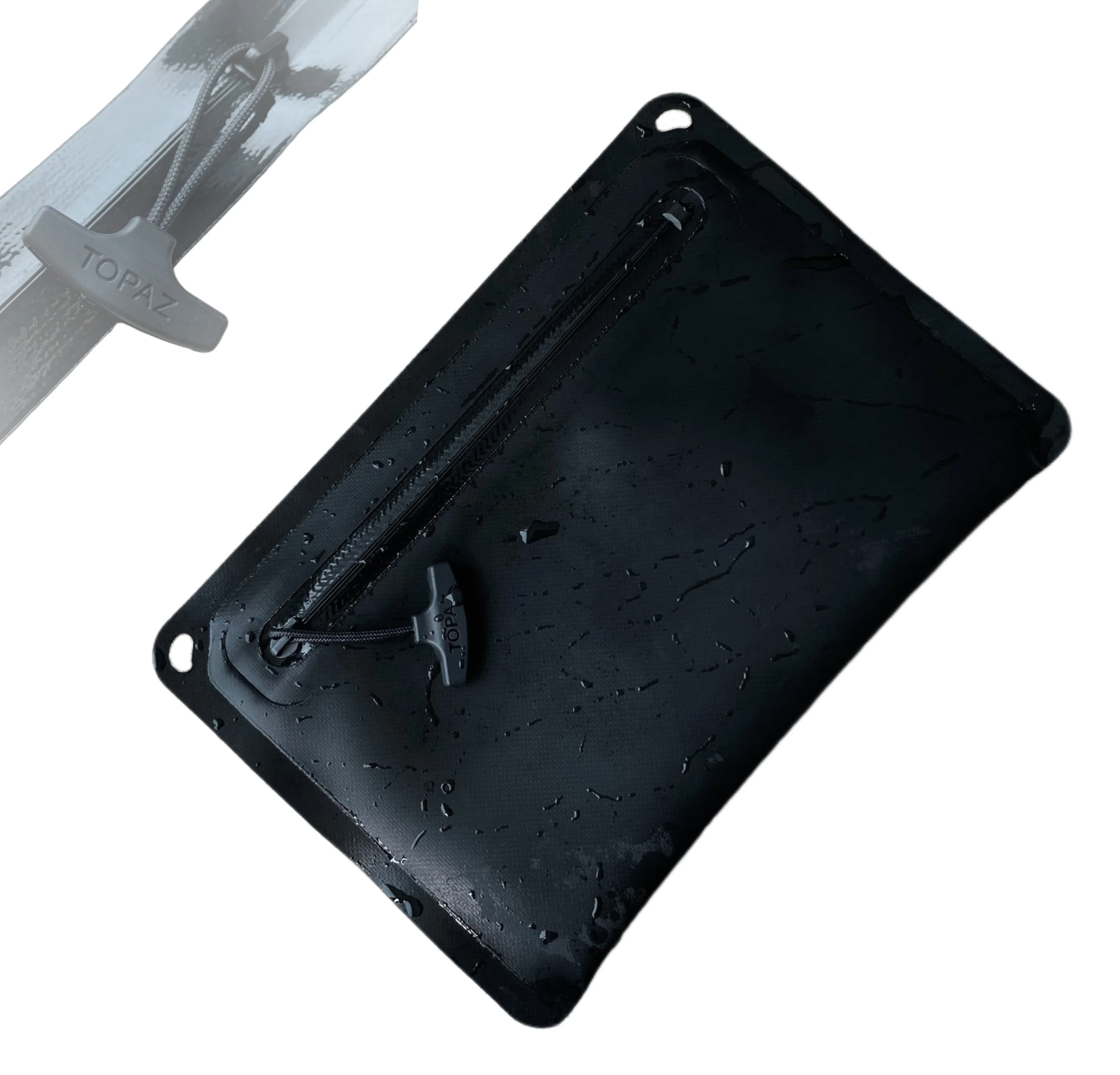 IPX7 Waterproof Pouch -  Abrasion Resistant 840D Nylon TPU - TOPAZ Airtight Zipper (Size 9 X 6 Inches) Manufacturer