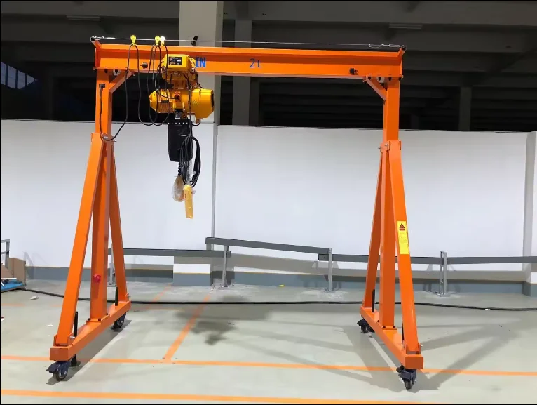 adjustable height indoor small gantry crane 5ton for sale