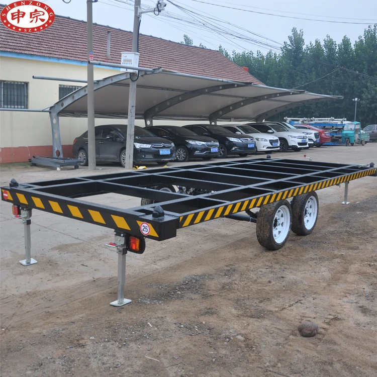 100% High quality steel 3.5 ton mobile house chassis trailer