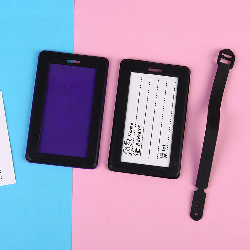 New cartoon geometric pattern luggage tag Customised logos available luggage personalized tag ID identification boarding tag