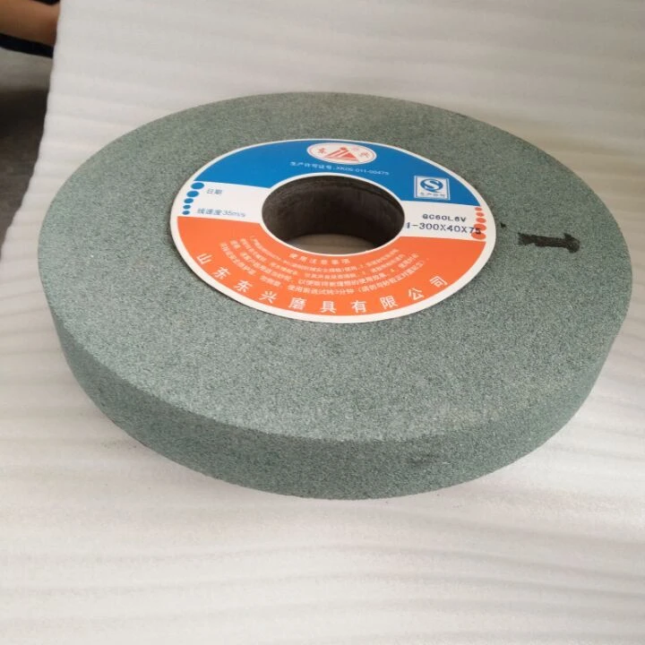 Green silicon carbide ceramic grinding stones /vitrified grinding wheels for carbide