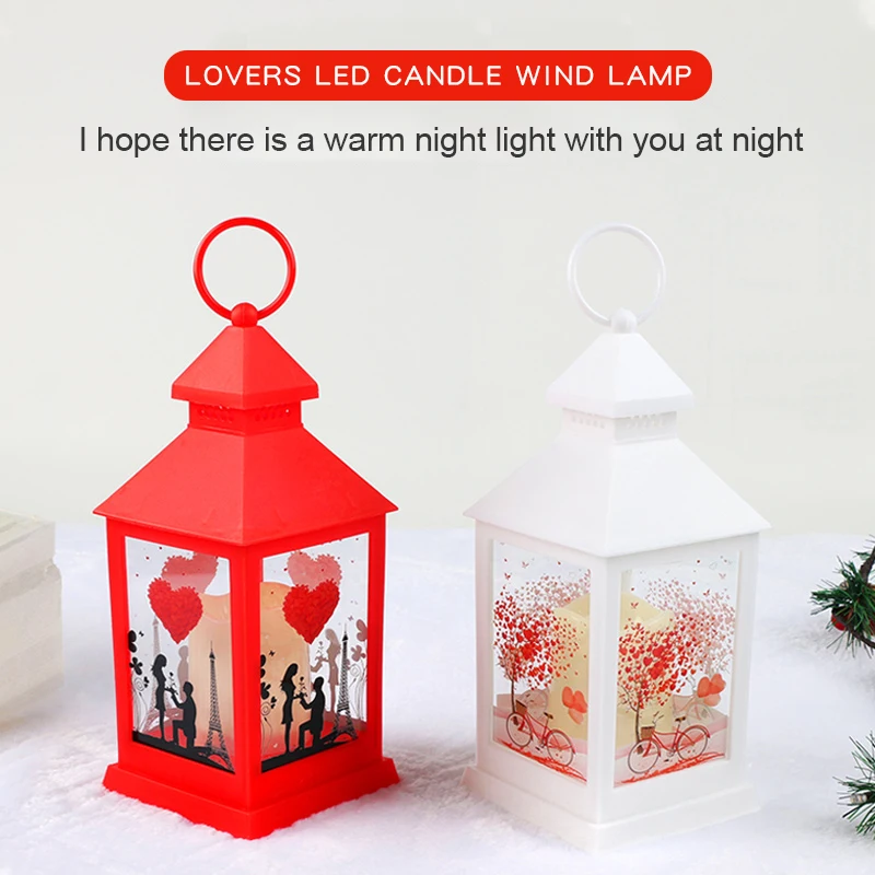 LED Lanterns Wedding Candle Lantern Valentines Day Decorative Lanterns Wedding Party Night Lights