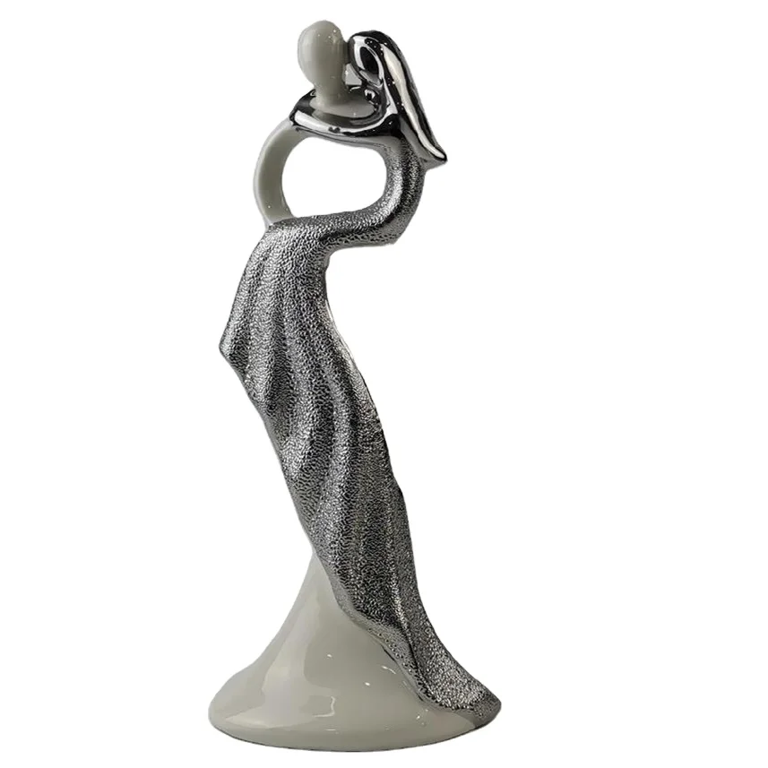 Скандинавский современный стиль День Святого Валентина статуи для влюбленных Роскошная скульптура керамический домашний декор для свадебного подарка