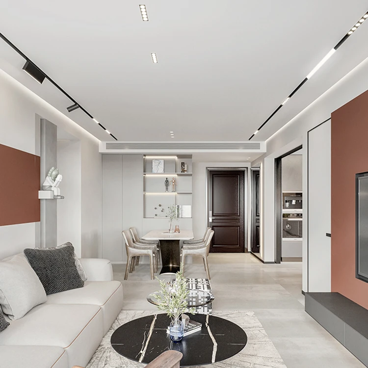 Manufacturer 110 Angle Aluminum Magnetic Rail Lighting System Smd 3W Led Linear Track Light