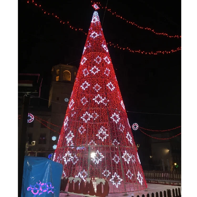 10m 12m 15m outdoor giant metal frame christmas tree