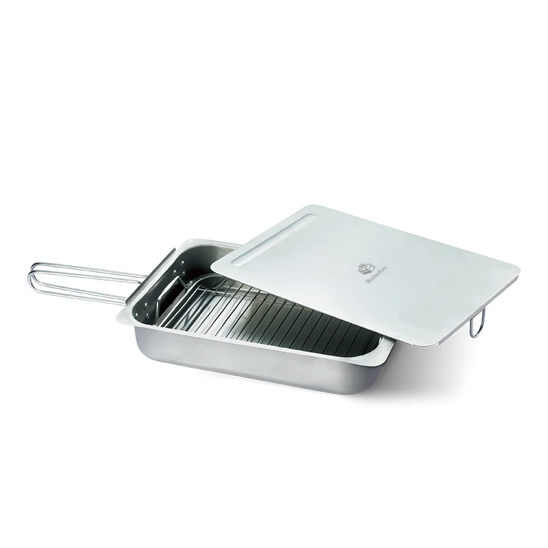 
Stainless steel Stovetop Smoker amazon hot selling Smoker Box 