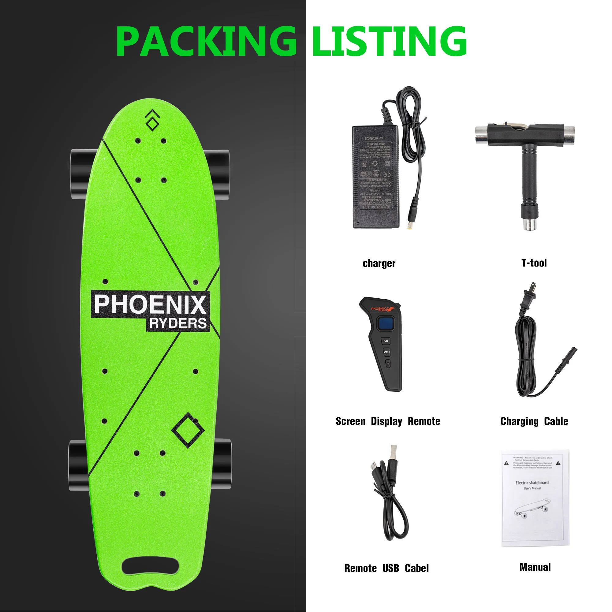USA warehouse dropshipping wholesale cheap Dragonfly16 MPH Top Speed Remote Control Electric Skateboard for sale