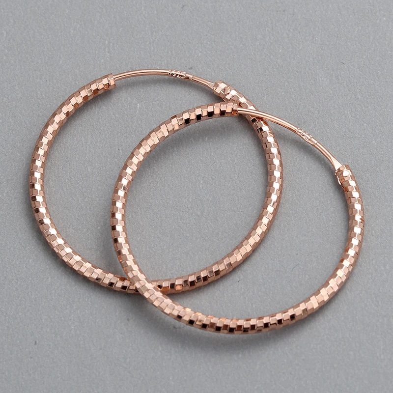 
Minimalist Classic Silver Hoop Earrings Fashion 925 Sterling Silver Huggie Earring 