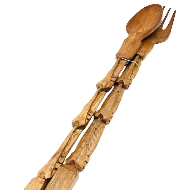 Teak Wooden Fork & Spoon set decoration for your kitchen accessories